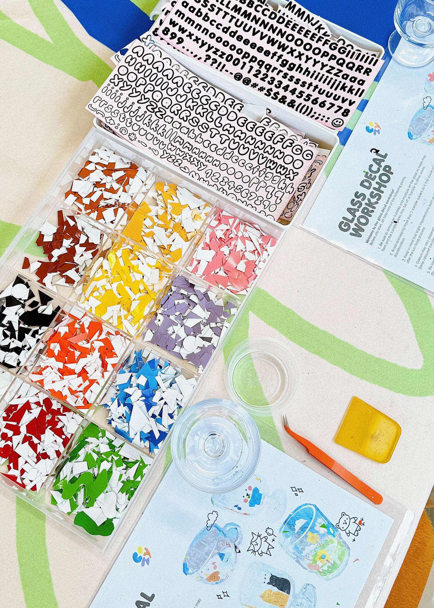 FROM SCRAPS TO SHAPES: GLASS CUP DECAL WORKSHOP