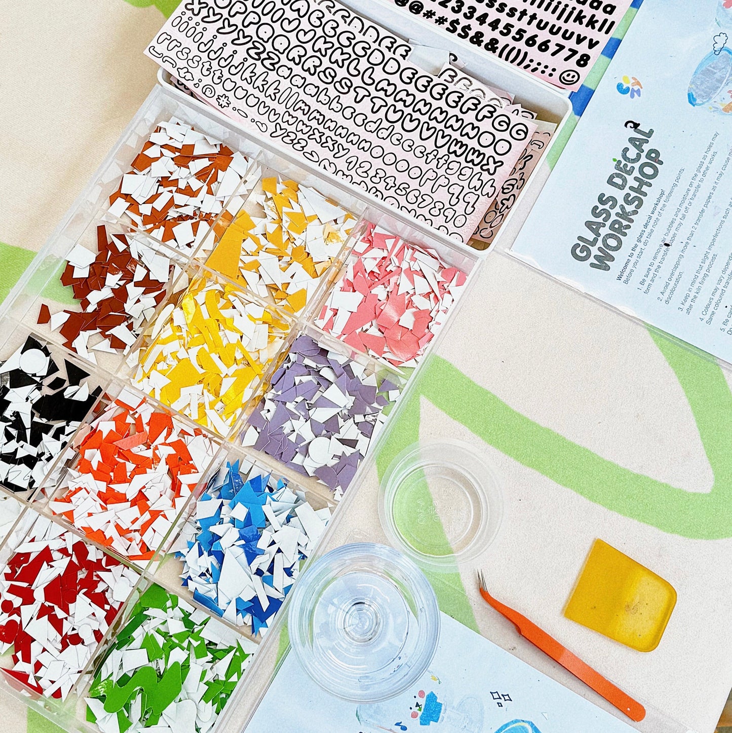 FROM SCRAPS TO SHAPES: GLASS CUP DECAL WORKSHOP (1.5H)