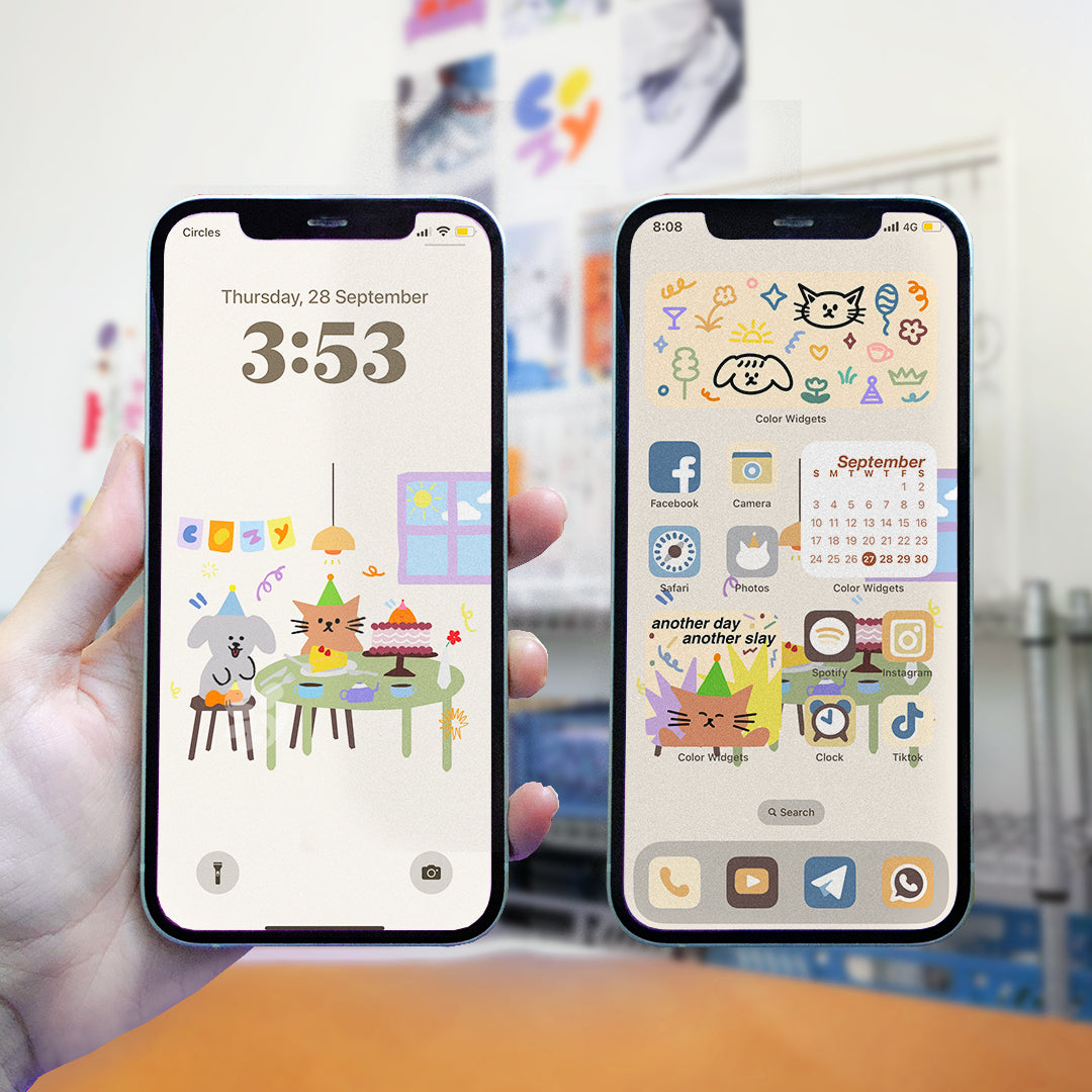 Tea & Disco Full Theme Pack 🕺🏼🎉 | iOS | iPadOS | Android