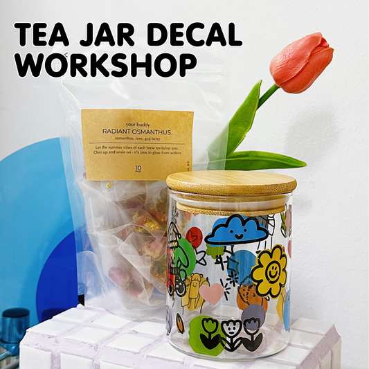TEA JAR DECAL WORKSHOP (1.5H) (ILLUSTRATIONS PROVIDED)
