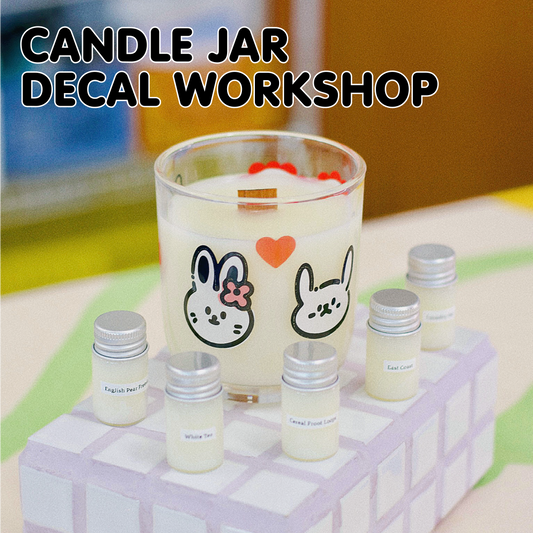 CANDLE JAR DECAL WORKSHOP (1.5H) (ILLUSTRATIONS PROVIDED)